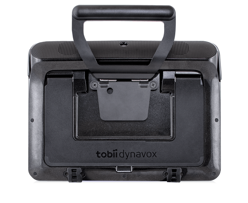 Tobii Dynavox Monteringsplatta med handtag monterad på en I-110