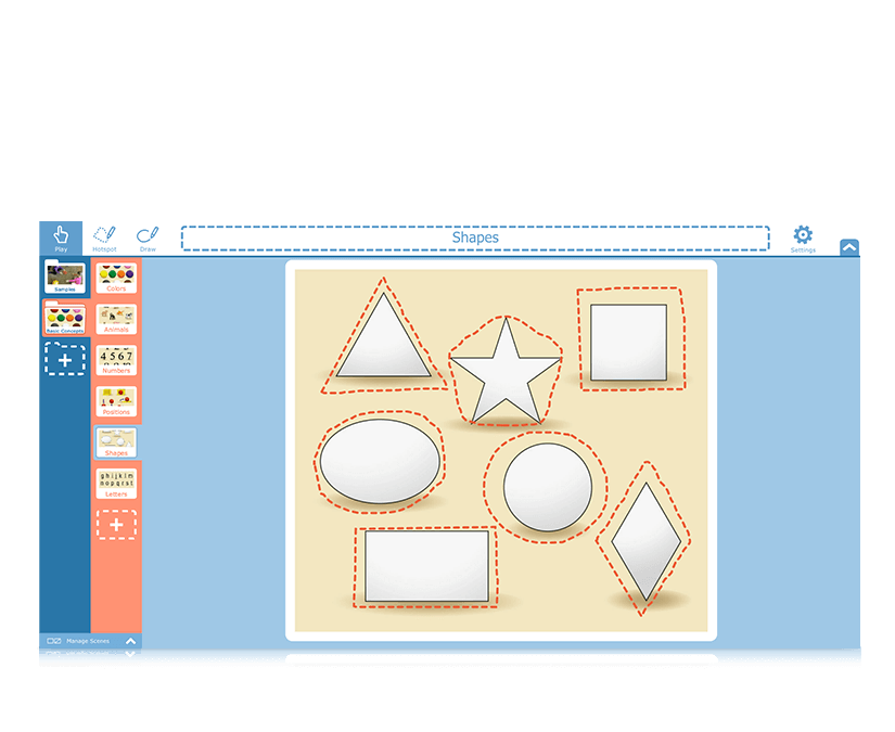 Tobii Dynavox Snap Scene formträning
