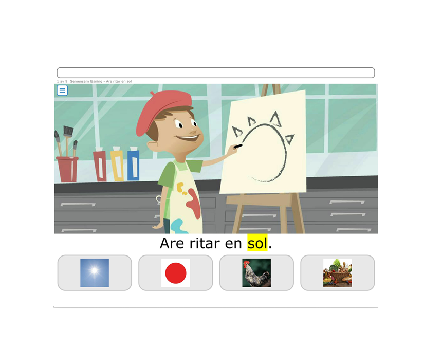 Tobii Dynavox Accessible Literacy Learning, lärobok