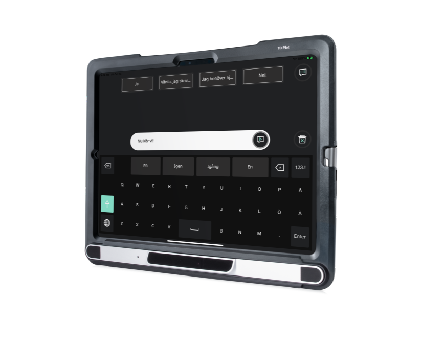 Tobii Dynavox TD Pilot med appen TD Talk