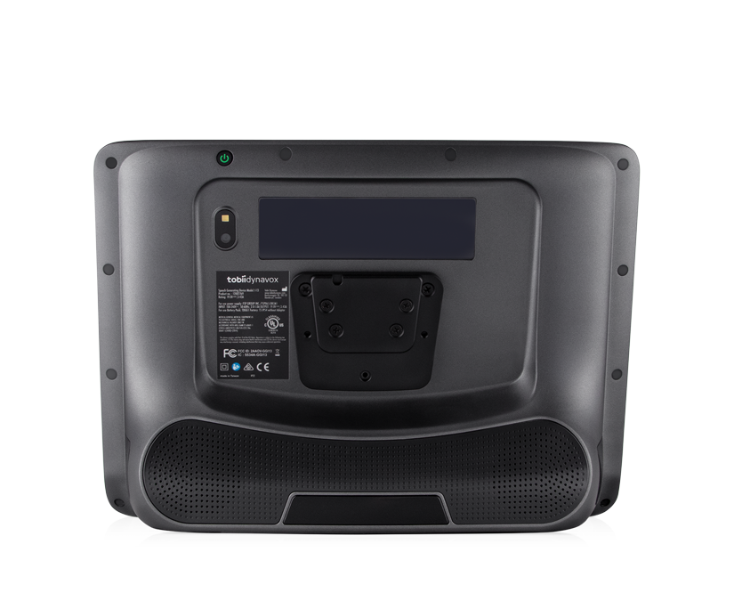 Tobii Dynavox TD I-16 AAC device rear view featuring Partner Window