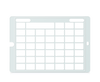 Speech Case Keyguard för TD Snap med 6x6 rutnätsstorlek 7x7 totalt rutnät inklusive menyåtkomst, meddelandefält och verktygsfält