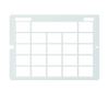 Speech Case Pro Keyguard for TD Snap with 4x4 Vocabulary Grid 5x5 Total Grid with Menu