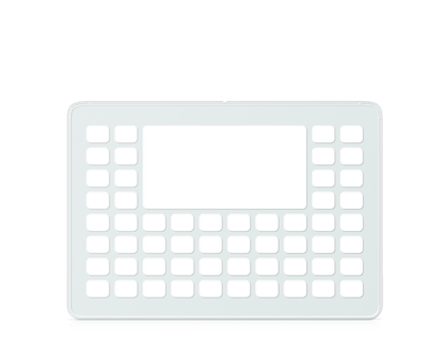 Communicator 5 10 x 8 keyguard with message window