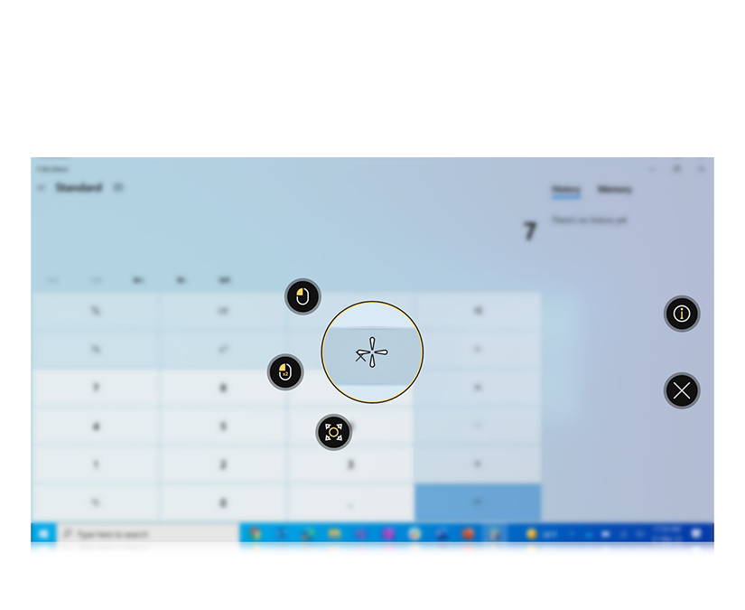 Tobii Dynavox TD Control med valbara möjligheter för skräddarsydd interaktionsmeny 