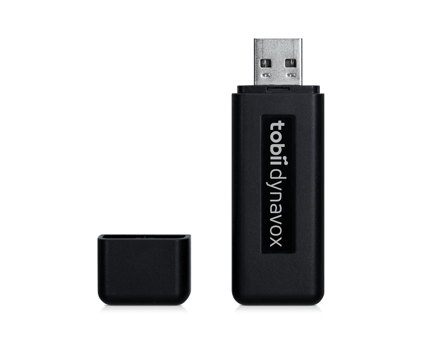 Tobii Dynavox AccessIT framsida och öppnat USB