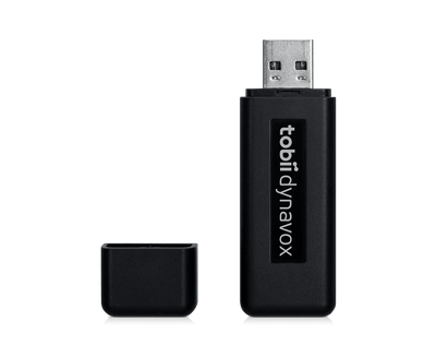 Tobii Dynavox AccessIT framsida och öppnat USB