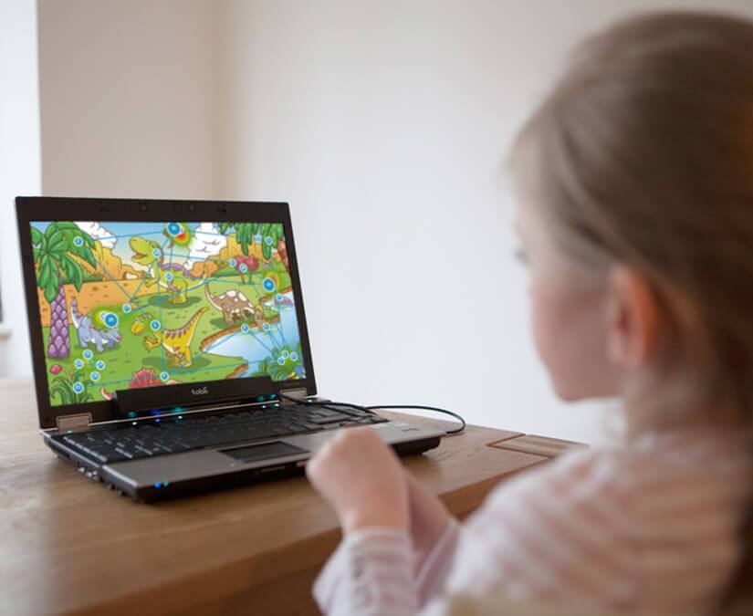 Tobii Dynavox Gaze Viewer som visar värmekarta på en bild