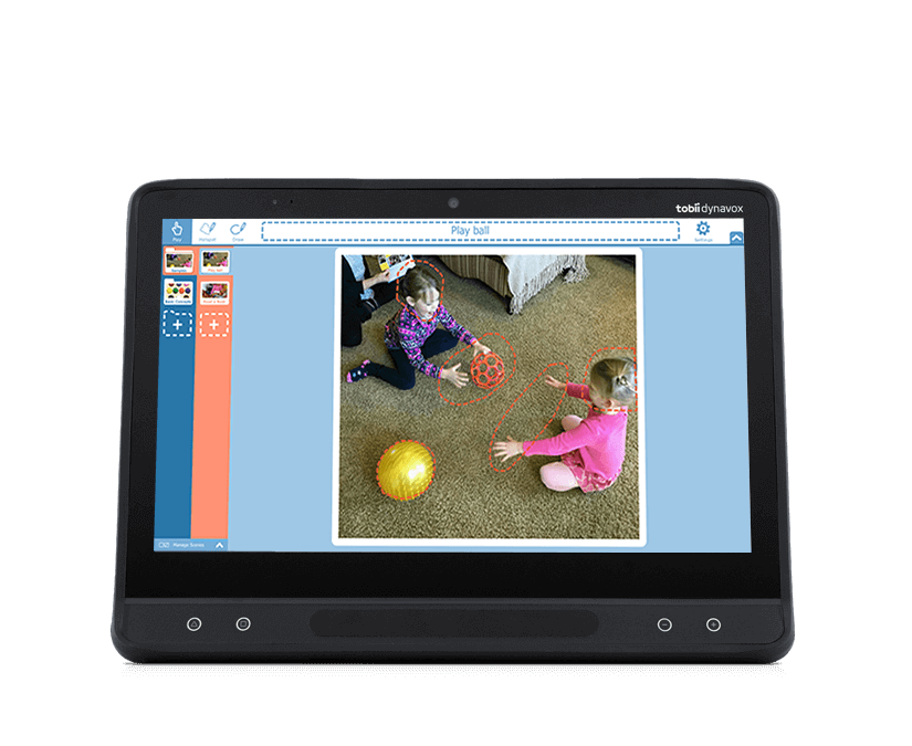 Tobii Dynavox Snap Scene visad på en I-Serie