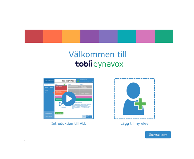 Tobii Dynavox Accessible Literacy Learning startvy