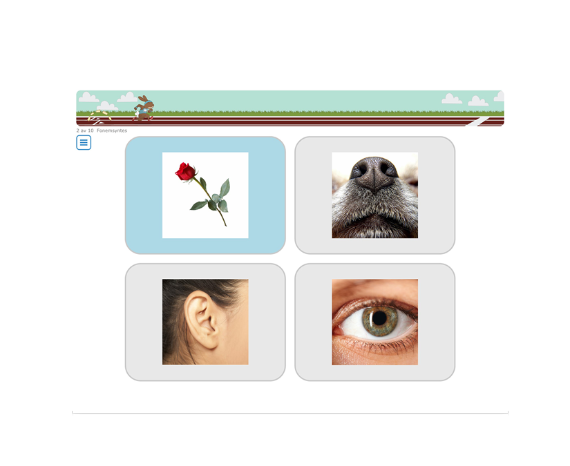Tobii Dynavox Accessible Literacy Learning, aktivitet för ljudningsaktiviteter